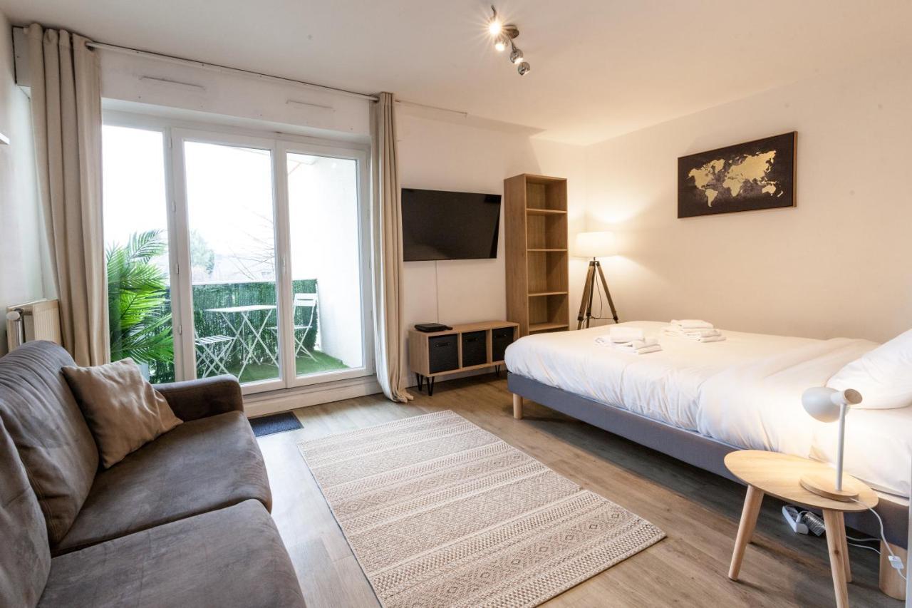 Ty Kernoguet - Studio - Parking - Wifi- Balcon 瓦讷 外观 照片